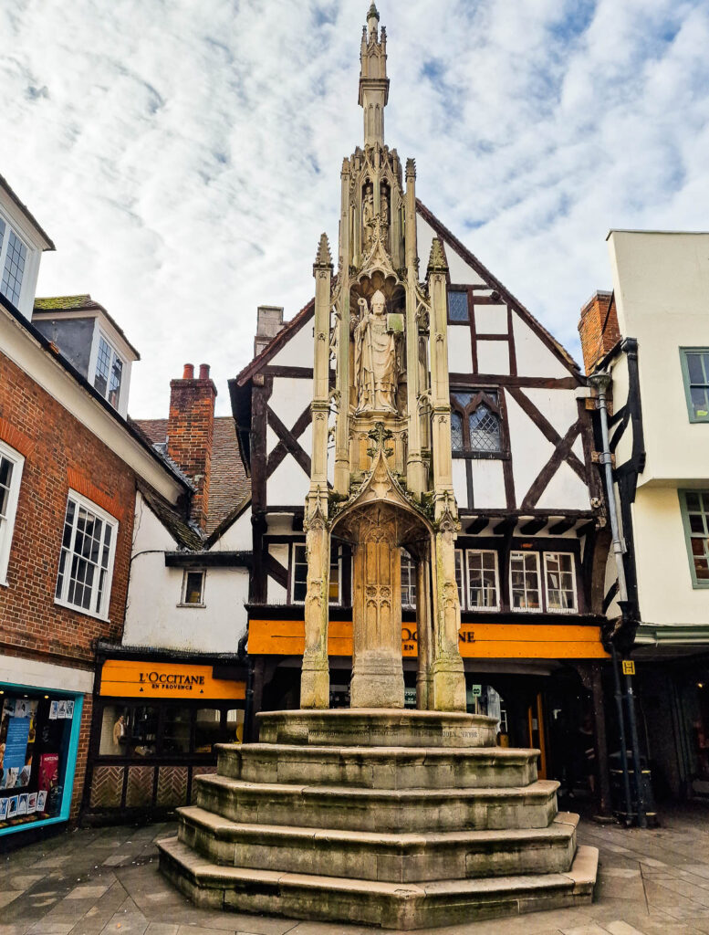 Buttercross Monument in the city centre of Winchester