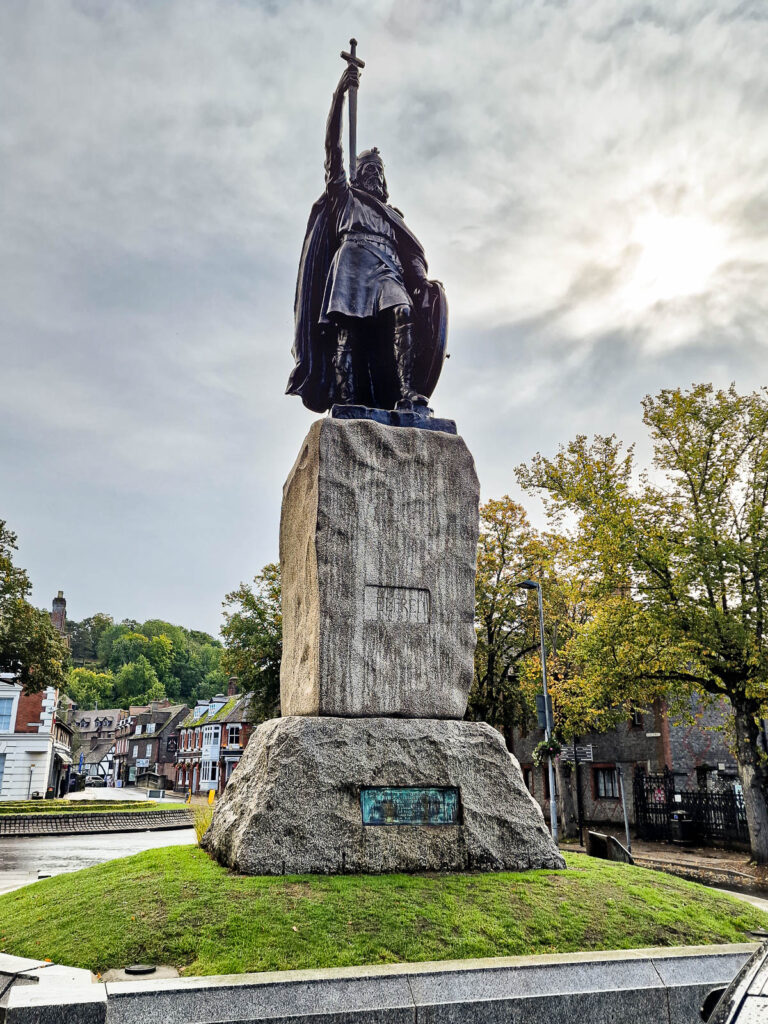 The statue of King Alfred the Great in Winchester