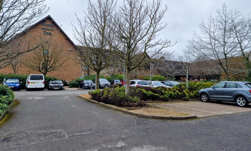 Car park of the Kettering hotel and Spa
