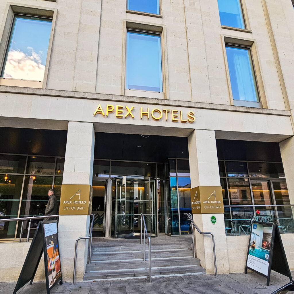 Front entrance of the Apex Hotel
