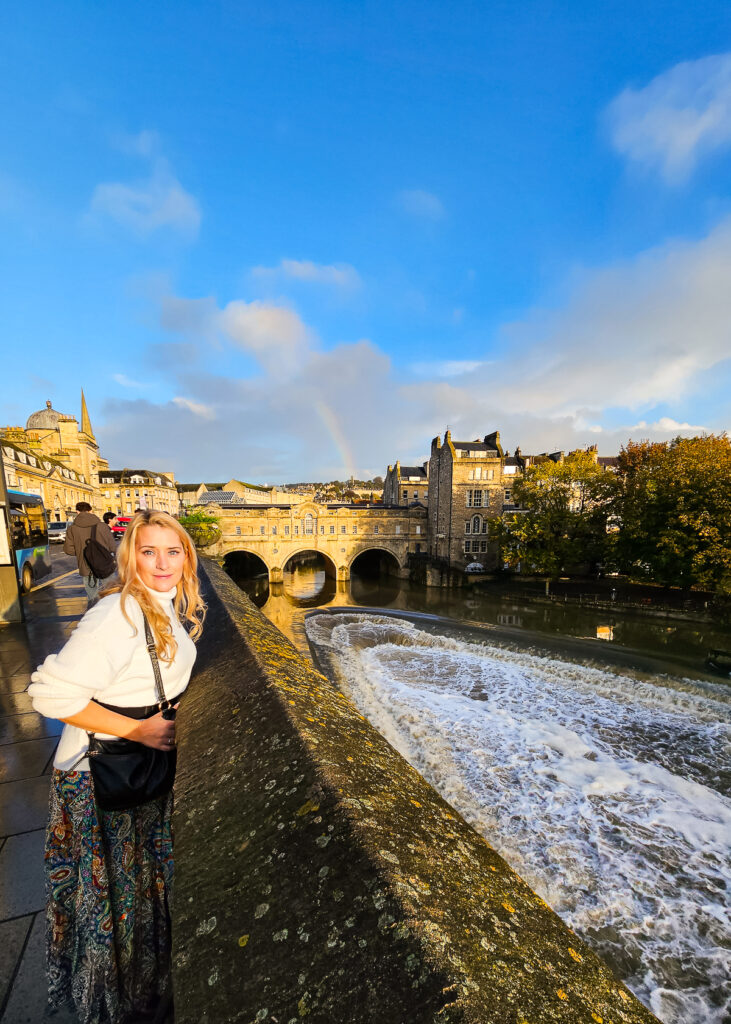 Kay from flawless journeys at the Pulteney Bridge Bath