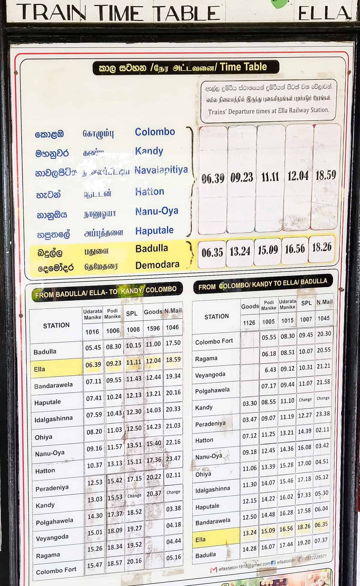 Sri Lanka Train from Ella (Kandy Ella Train) - flawlessjourneys.co.uk